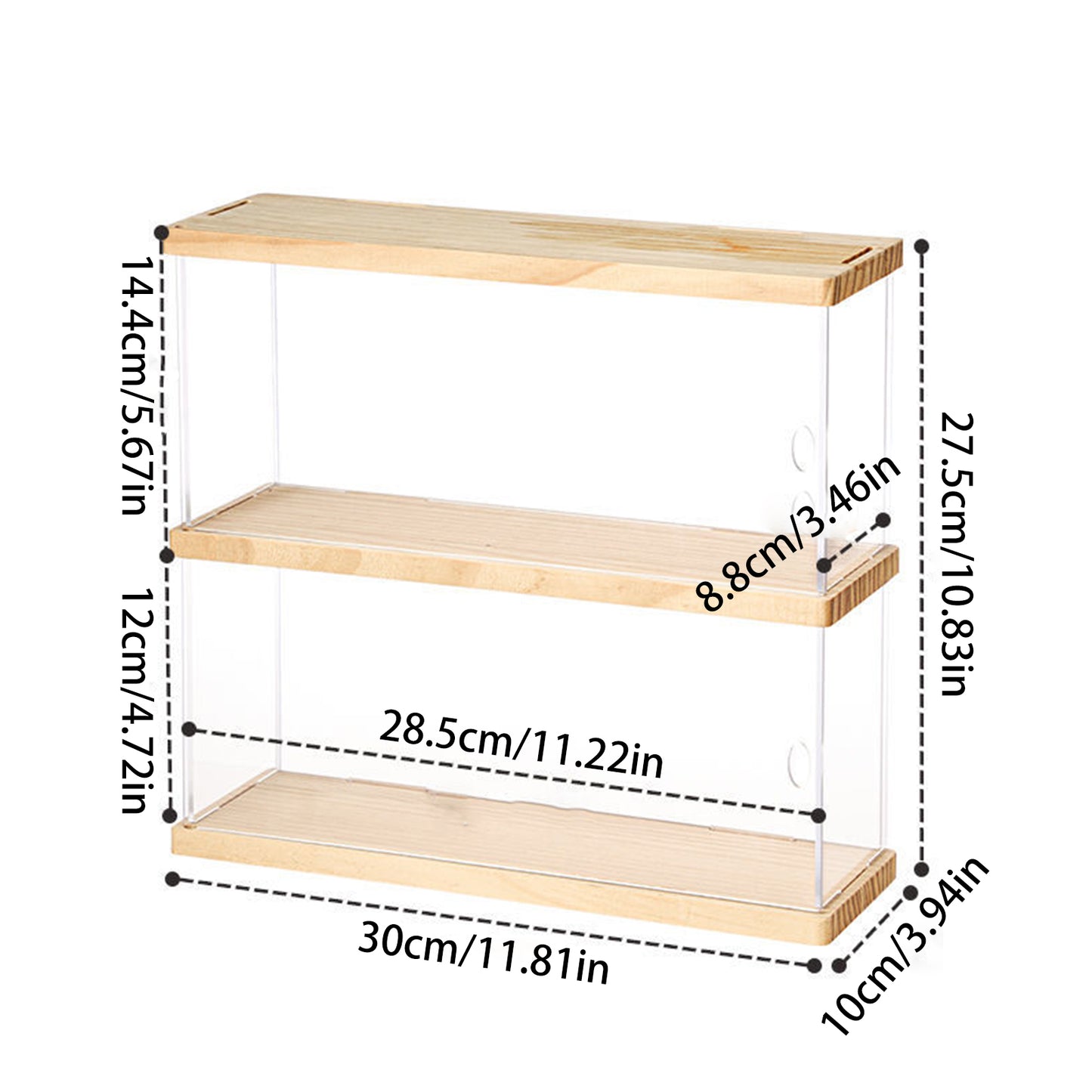 1pcs hand puppet storage box, block display box, transparent dustproof puzzle display case, small stackable display box