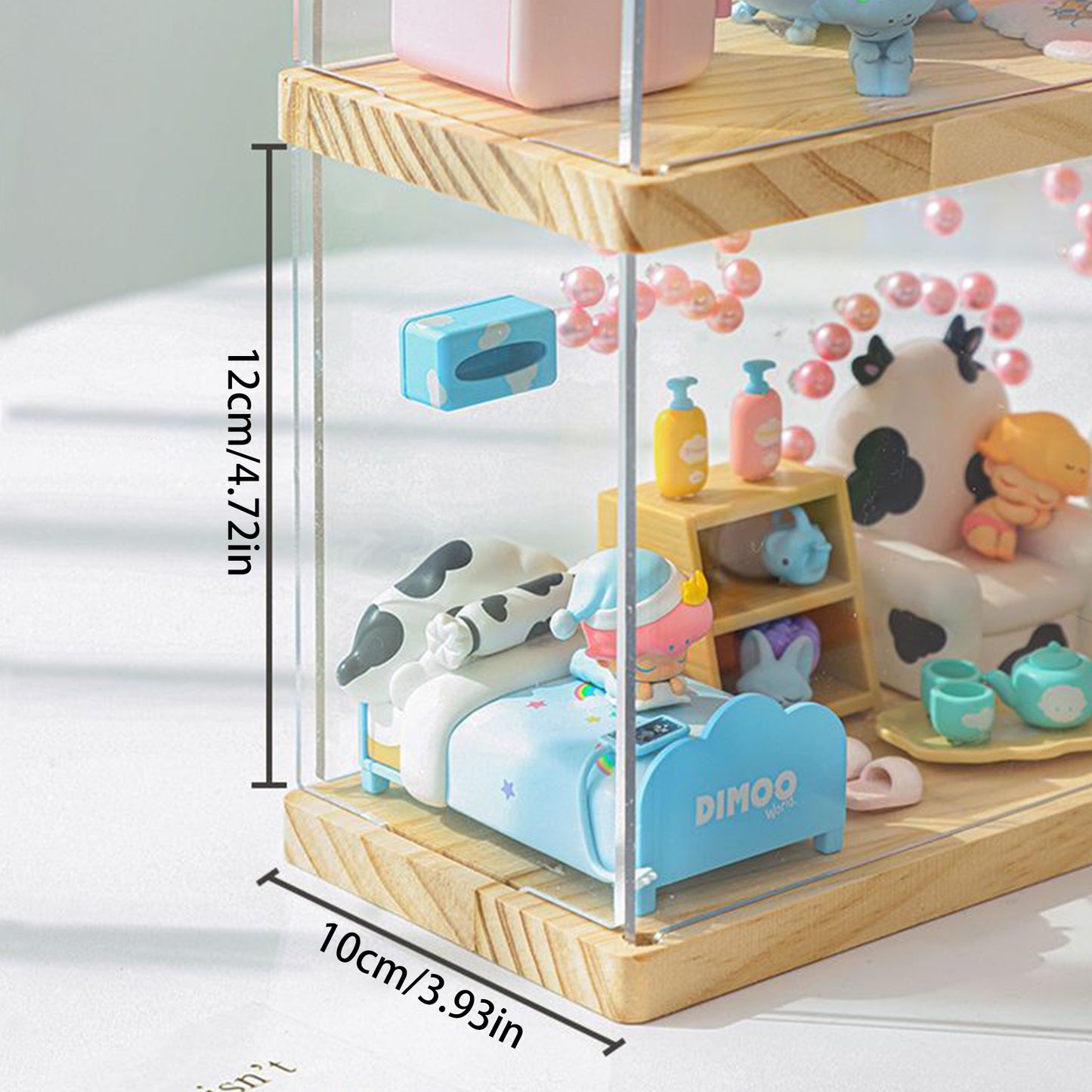 1pcs hand puppet storage box, block display box, transparent dustproof puzzle display case, small stackable display box