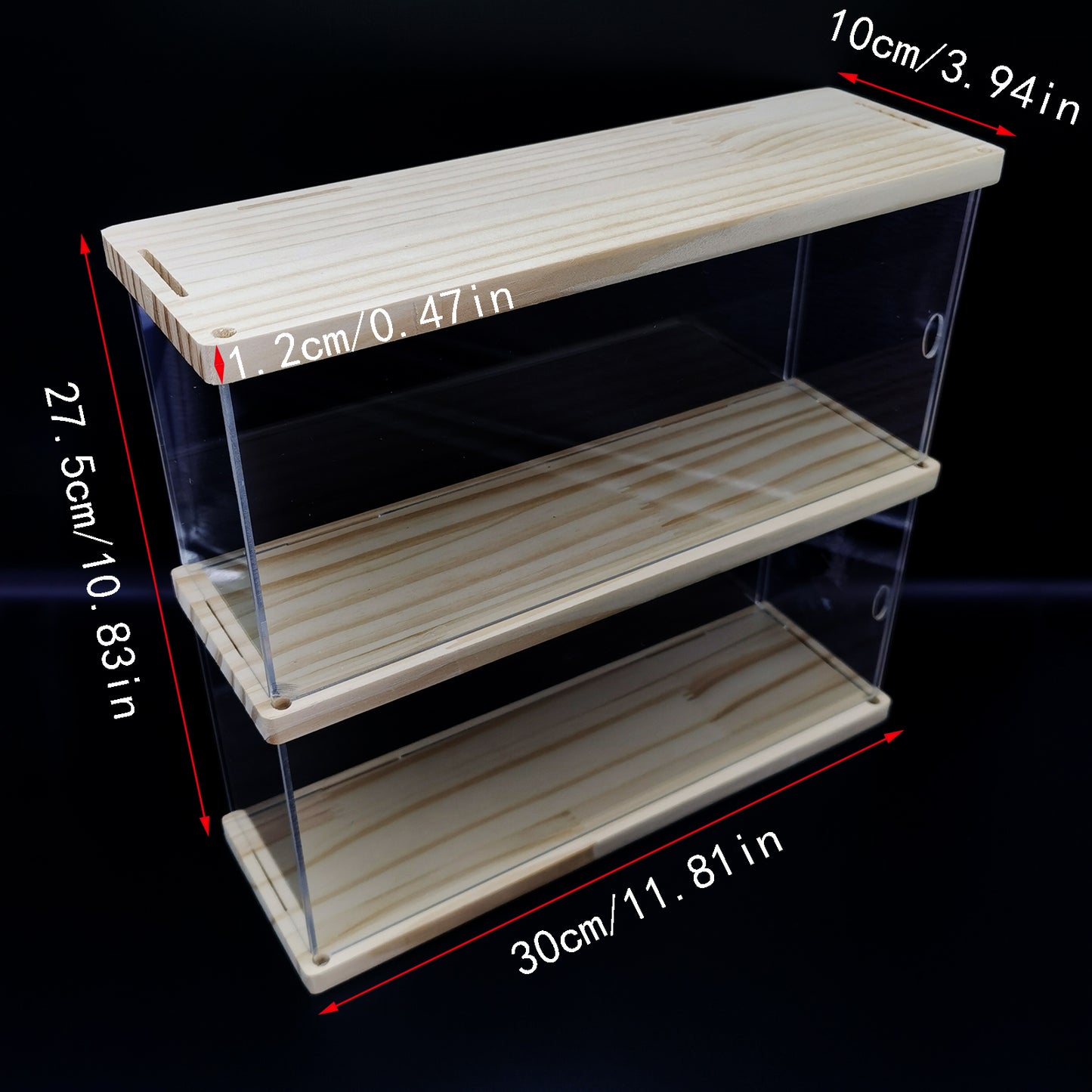 1pcs hand puppet storage box, block display box, transparent dustproof puzzle display case, small stackable display box