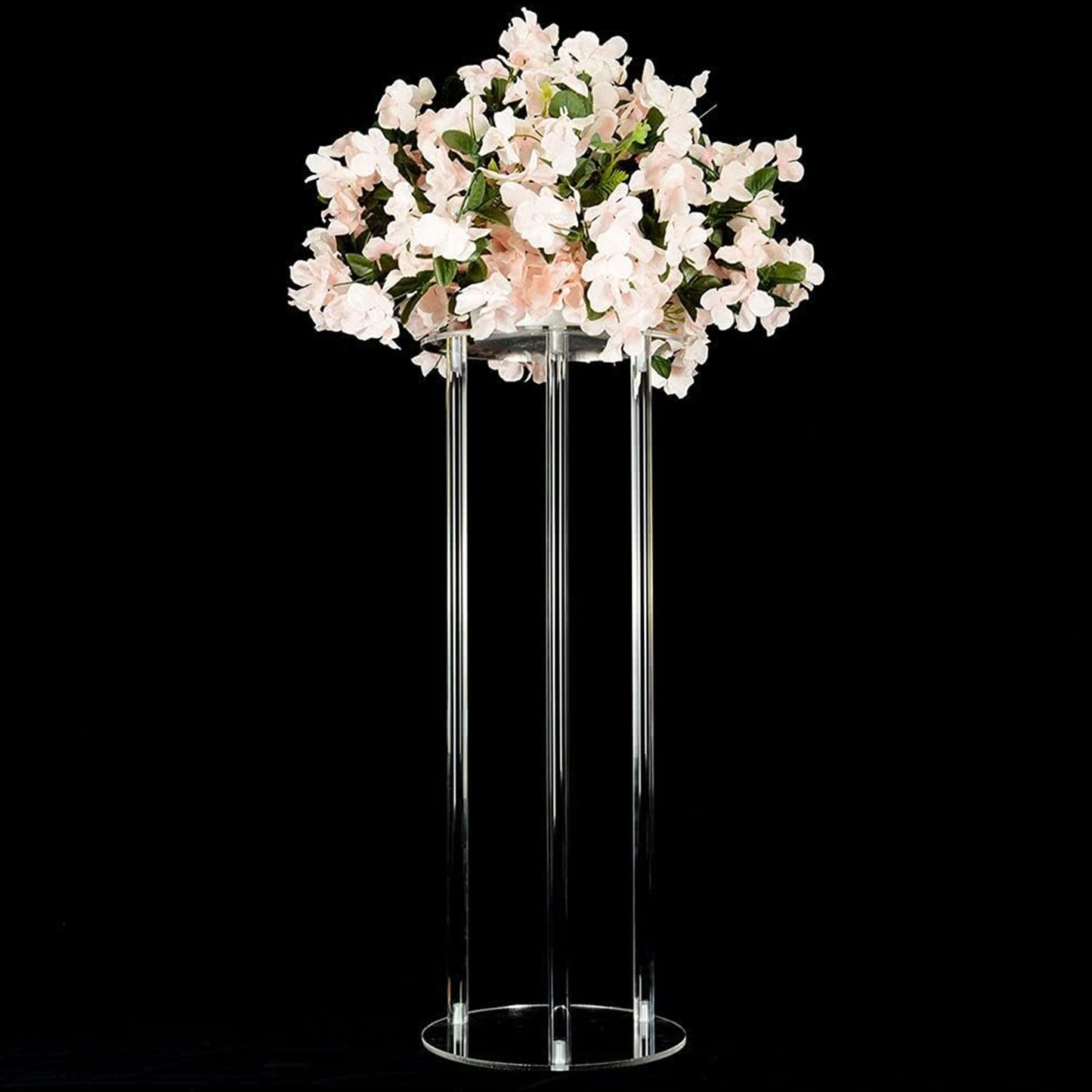 1pc Mini Acrylic Flower Basket Wedding Centerpieces, Clear Flower Stand, Geometric Floral Elegant Display Stand For Birthday Party Wedding Table Decoration