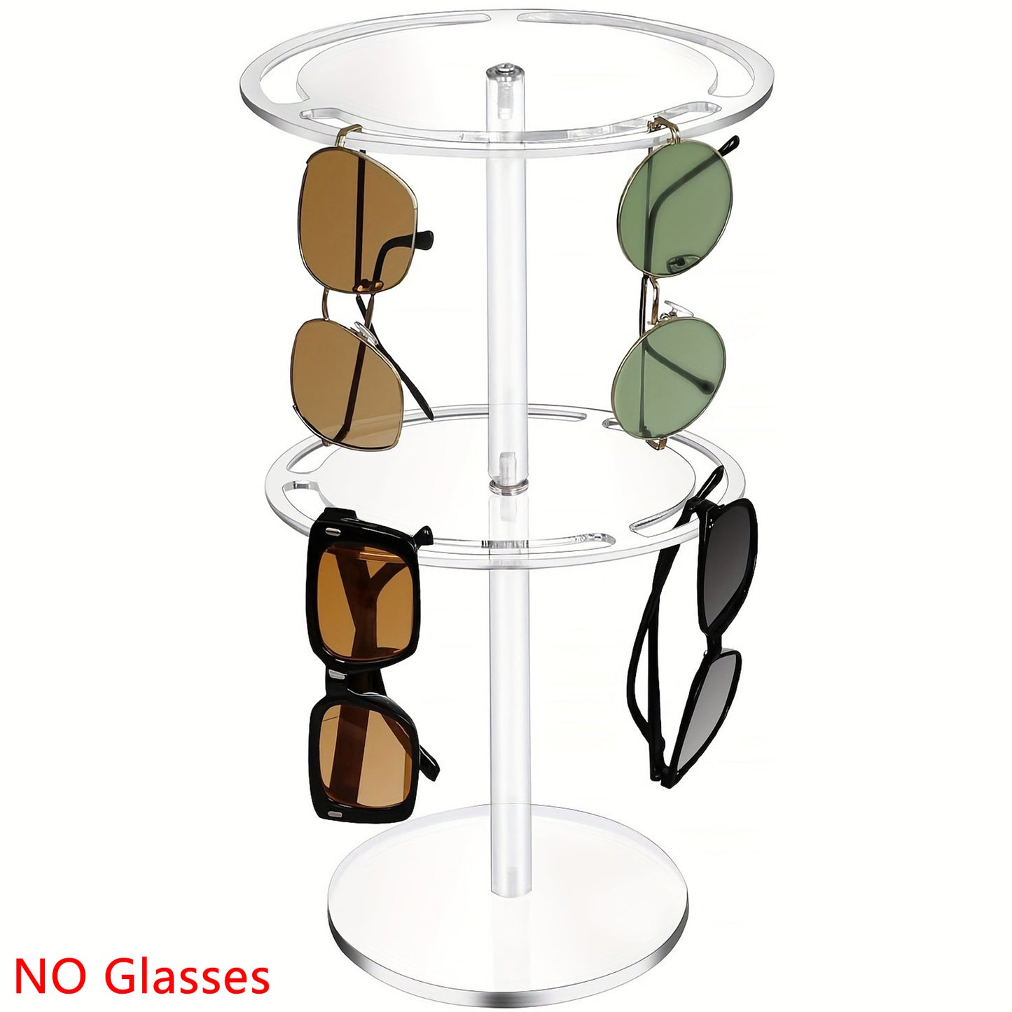 1pc Sunglasses Holder, 360 RotatingSunglasses Display Stand, Eyeglasses DisplayRack,Sunglasses OrganizerFor Desk DresserTabletop, Vanity Organizer, HomeOrganization And Storage Supplies, RoomDecor